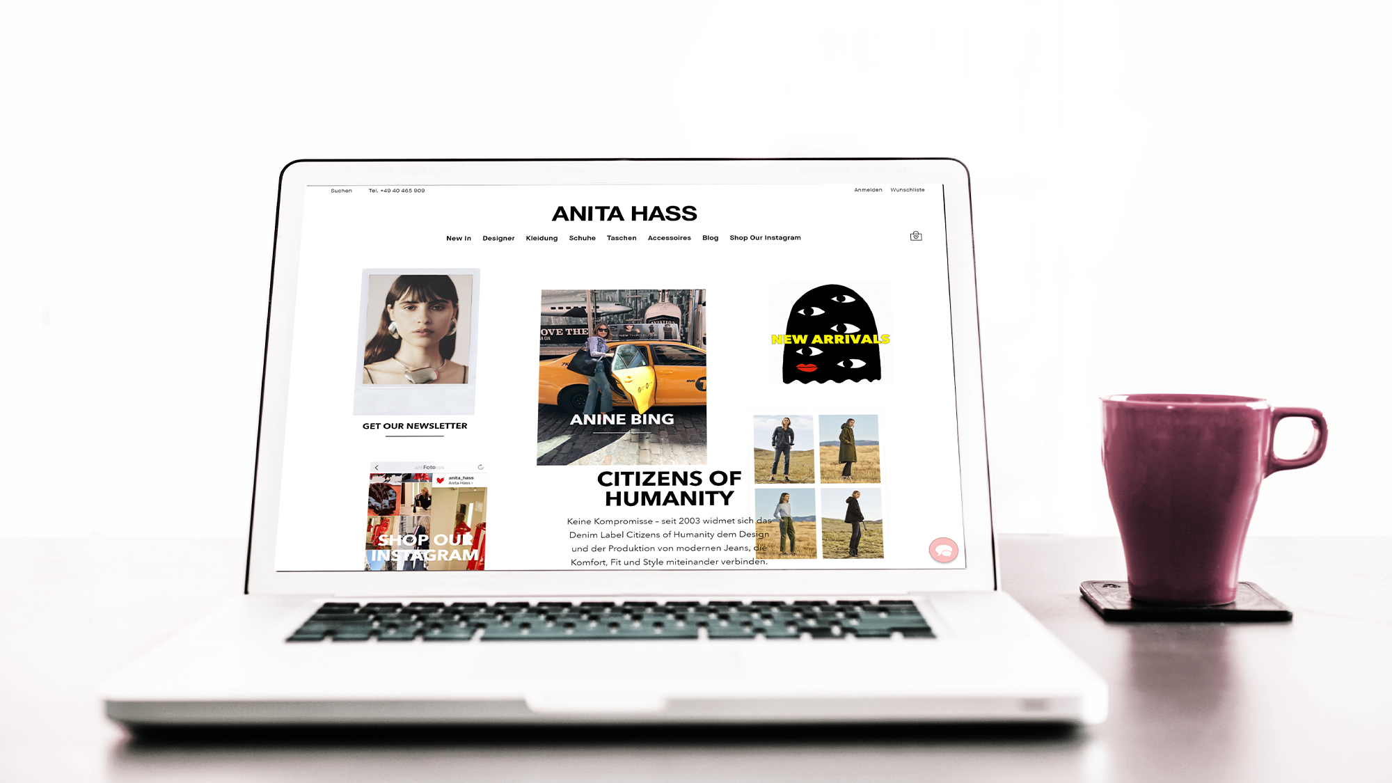 onlyanita.com: ultimativ flexible Startseite mit Shopify